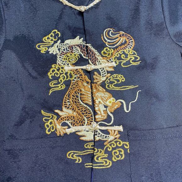 Traditional Asian Dragon Embroidery Kung Fu Outfit - Picture 3 of 6